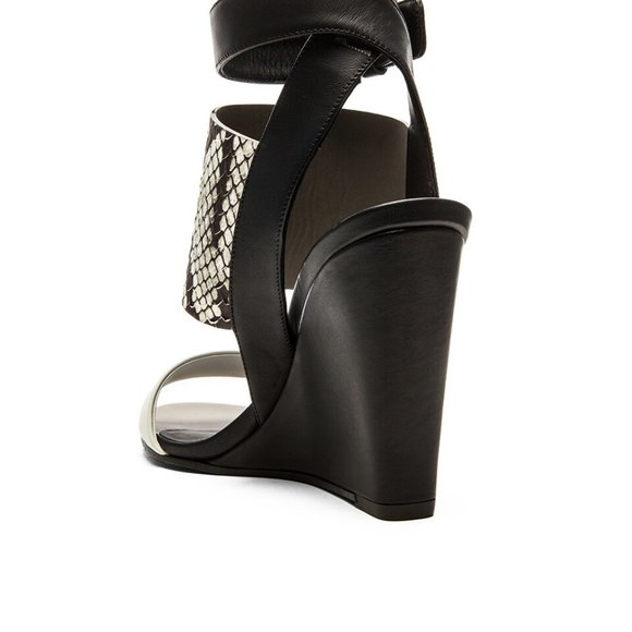 Vince Kyra Wedge Sandals (Python/Snake Leather) - Picture 4 of 6